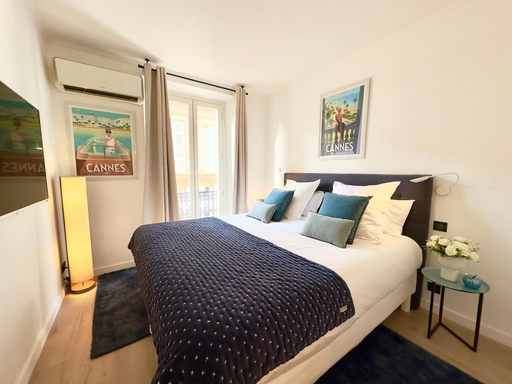 Luxueux 3 Pieces 80M2 - 2Ch - 2 Sdb - 1Mn Beach Croisette Cannes Bagian luar foto