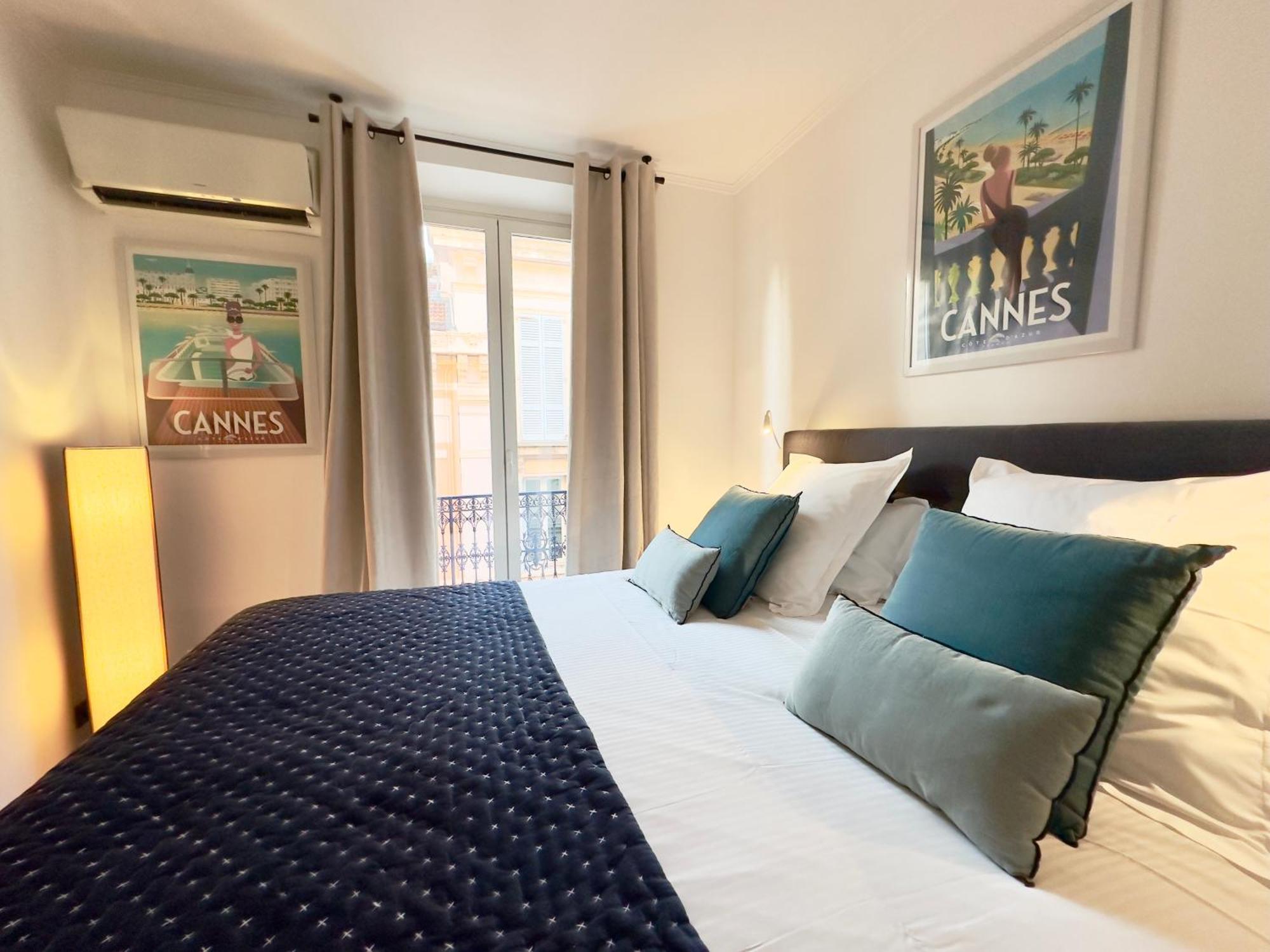 Luxueux 3 Pieces 80M2 - 2Ch - 2 Sdb - 1Mn Beach Croisette Cannes Bagian luar foto